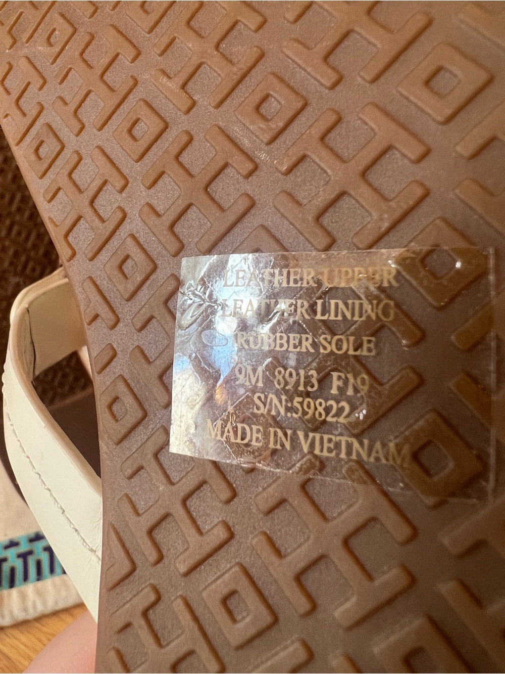 Tory Burch Bleach Ivory & Silver Metal Crystal Embellished Miller Sandals - Picture 11 of 13